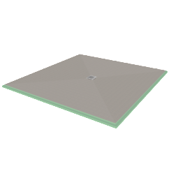 Presloped 60" x 60" Shower Pan