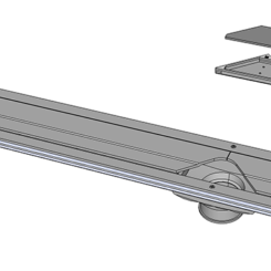 Linear Drain for Single Slope Shower Pans (73.5" x 4.5" x 1" )